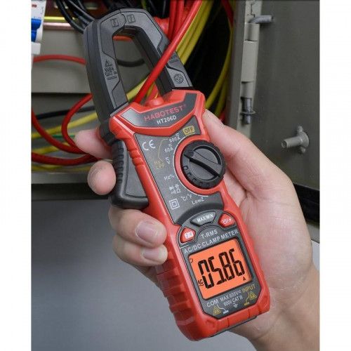 Multimetr cęgowy HT206D LCD latarka na Arena.pl