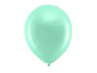 balony lateksowe rainbow metal mint 30cm 100 szt.