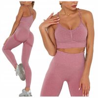KOMPLET sportowy dwuczęściowy LEGGINSY top ZESTAW na siłownię FITNESS M