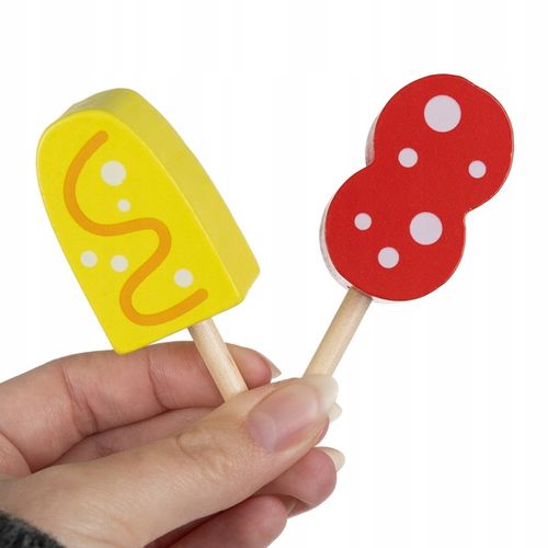 Lodziarnia Drewniana Lody Sklep Zestaw do Robienia Lodów na Rzep dla Dzieci na Arena.pl