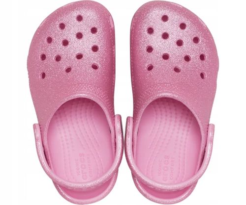 Dziecięce Buty Chodaki Crocs Classic Glitter Kids 206993 Clog 32-33 na Arena.pl
