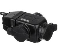 GNIAZDO GUMA CZARNE IP44 3 GNIAZDA OGRODU KOSIARKA MASZYNY