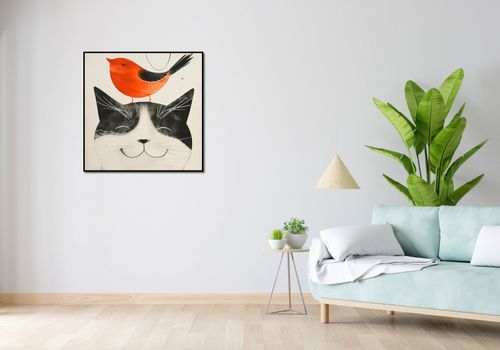 Plakat 80x80cm Pyzaty Przyjaciel na Arena.pl