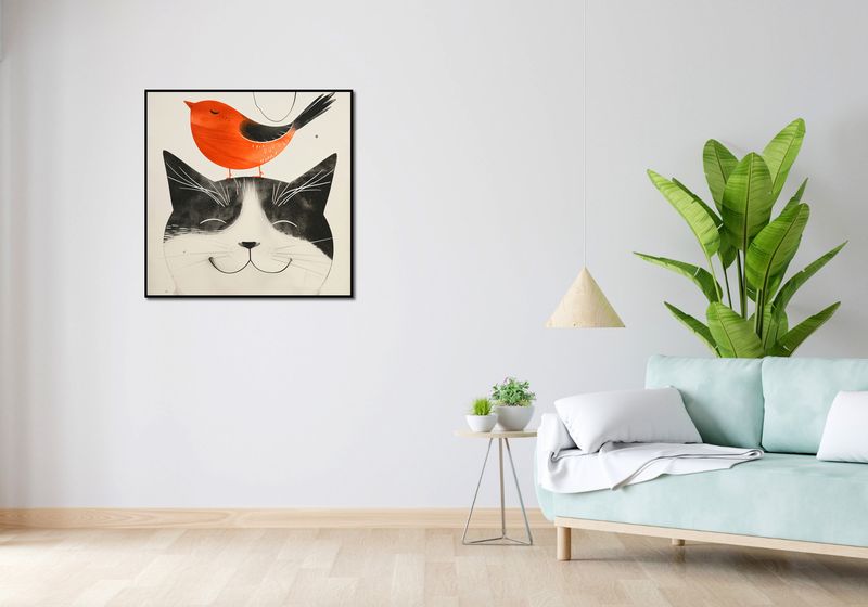 Plakat 80x80cm Pyzaty Przyjaciel zdjęcie 4