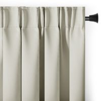 Zasłona blackout 90% na taśmie z szarfą 140x175 cm kremowa Restilo
