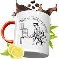 Kubek Pomarańczowy Dla Listonosza Prezent Z Nadrukiem Ze Zdjęciem