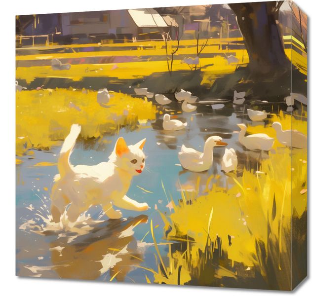 Obraz 50x50cm Słońce na Wsi zdjęcie 1