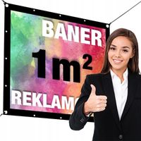 BANER REKLAMOWY Powlekany TWÓJ PROJEKT plandeka premium DOWOLNY nadruk 1m2