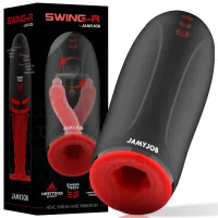 jamyjob swing-r czarna maszyna intymna z efektem ogrzewania i wibracją