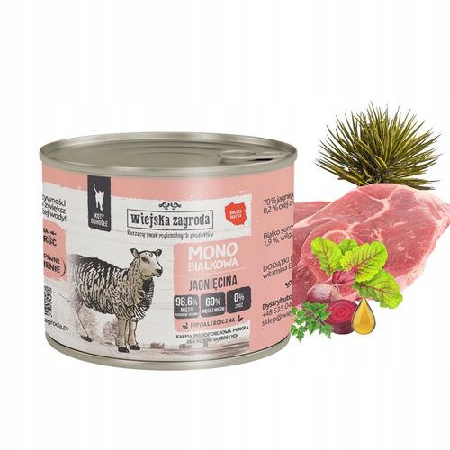 WIEJSKA ZAGRODA MONO Karma mokra dla kota MIX Smaków 6 x 200g Monobiałkowa na Arena.pl