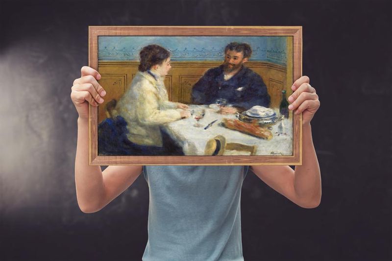Luncheon , Pierre-Auguste Renoir - plakat 70x50 cm zdjęcie 2