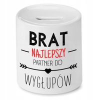 Skarbonka Dla Brata Partner Do Wygłupów Prezent Z Nadrukiem Ze Zdjęciem