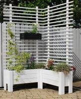 Donica Narożna W4 z Pergolą Lakierowana