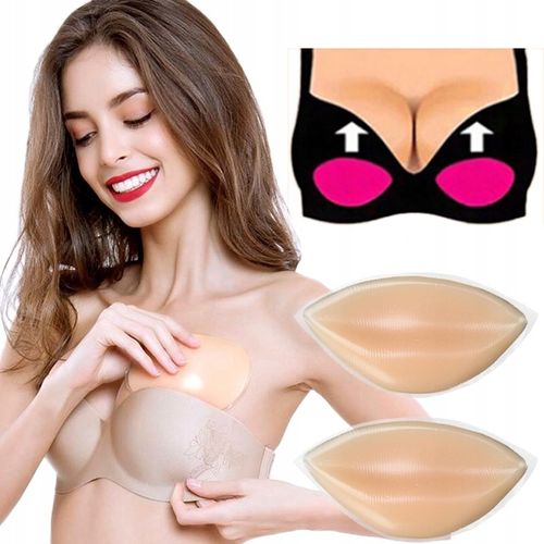 WKŁADKI DO BIKINI STANIKA PUSH UP SILIKON WYMIENNE MODELUJĄCE POWIĘKSZAJĄCE na Arena.pl