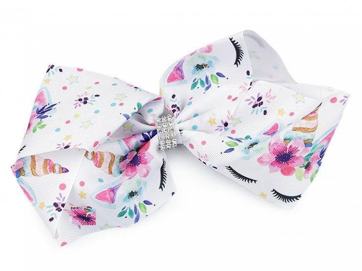 Kokarda do włosów na klipsie Jednorożec zdjęcie 1