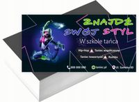 Wizytówki firmowe 100szt WIELE WZORÓW do wyboru SZKOŁA TAŃCA