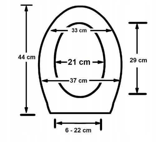 Deska Sedesowa Wolnoopadająca 0041-1 WC Twarda Wypinana Uniwersalna Mocna na Arena.pl