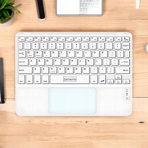 Klawiatura Bezprzewodowa Bluetooth Touchpad SLIM do Telefonu Tabletu iPad na Arena.pl