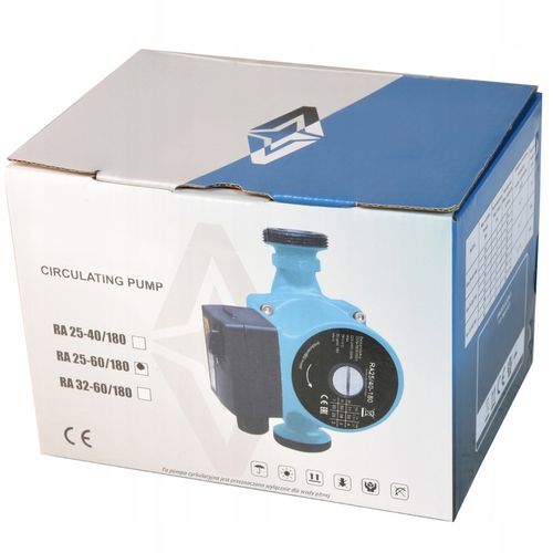 POMPA OBIEGOWA RA 25/60 180 CYRKULACYJNA DO CENTRALNEGO OGRZEWANIA C.O CWU na Arena.pl