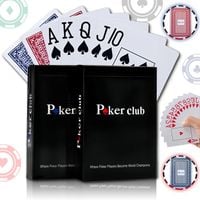 2*KLASYCZNE KARTY DO GRY STANDARD PLASTIK JUMBO ZESTAW POKER BARDZO SOLIDNE