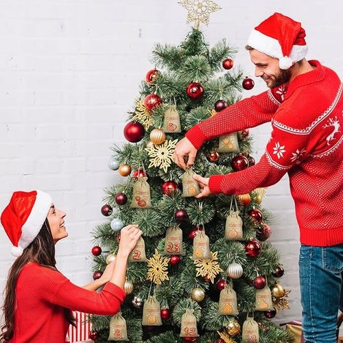 24X WORECZKI JUTOWE KALENDARZ ADWENTOWY DO WYPEŁNIENIA DIY Z CYFRAMI 1-24 na Arena.pl