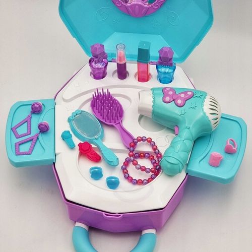 WOOPIE Toaletka dla Dziewczynki 2w1 Salon Piękności w Walizce na Arena.pl