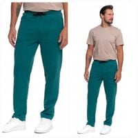Spodnie Dresowe Bawełniane Męskie z Kieszeniami Prosta Nogawka MORAJ XL