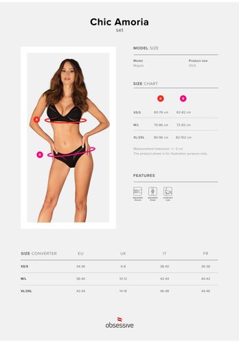 chic amoria komplet 2 częściowy   m/l na Arena.pl