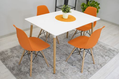 Krzesło OSAKA pomarańcz / nogi naturalne x 2 na Arena.pl