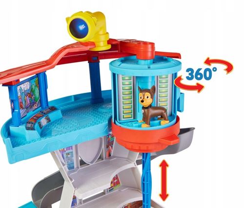 PSI PATROL DUŻA BAZA ZE ZJEŻDŻALNIĄ + CHASE FIGURKA I POJAZD RADIOWÓZ na Arena.pl