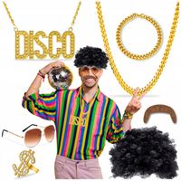 ZESTAW PRZEBRANIE RETRO DISCO LATA 70 80 90 NA IMPREZĘ HALLOWEEN