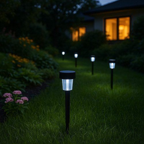 lampka solarna ogrodowa  słupek do wbicia w ziemię zewnętrzna latarnia na Arena.pl