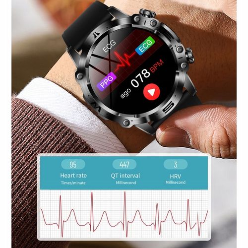 SMARTWATCH ZEGAREK MĘSKI KARDIOWATCH POMIAR GLUKOZY CUKRU EKG MENU POLSKIE na Arena.pl