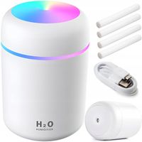 NAWILŻACZ POWIETRZA DYFUZOR ZAPACHOWY AROMATERAPIA LAMPKA NOCNA LED DO AUTA