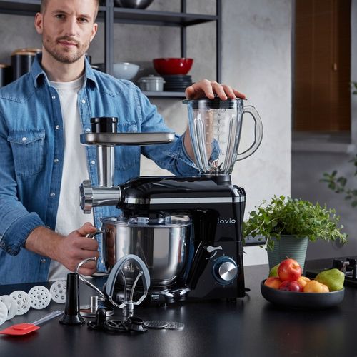 Wielofunkcyjny Mikser Robot Kuchenny BLENDER MASZYNKA 1900W 6,2L Akcesoria na Arena.pl