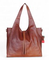 VERA PELLE Włoska Skórzana torebka damska duża A4 Skóra naturalna Zamek