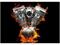 OBRAZ DRUK SILNIK V2 HARLEY DAVIDSON