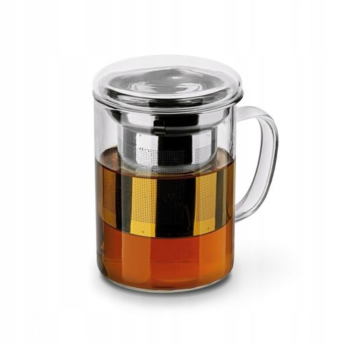 KUBEK z ZAPARZACZEM Nierdzewny z Uchem SZKLANY Konighoffer Cortese 350 ml na Arena.pl