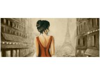 OBRAZ PARYSKI SPACER KOBIETY FRANCE