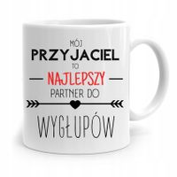 Kubek Prezent Dla Przyjaciela Najlepszy Partner Z Nadrukiem Ze Zdjęciem