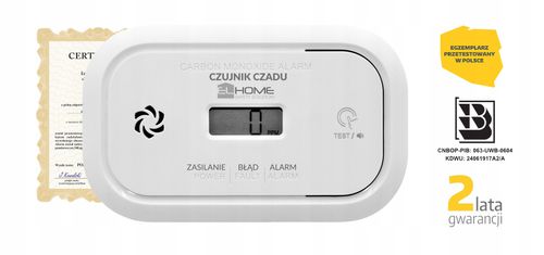 Czujnik czadu Eura-Tech EL HOME CD-17A2v2300/B LCD na Arena.pl