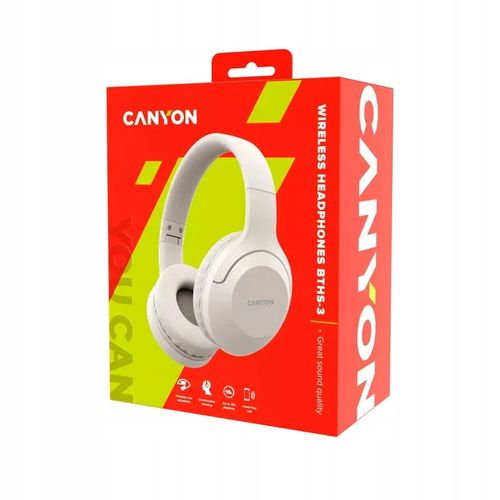 Słuchawki CANYON BTHS-3 Beżowe na Arena.pl