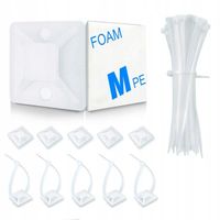 100x ORGANIZER UCHWYT ZACZEP DO KABLI NA TRYTKI