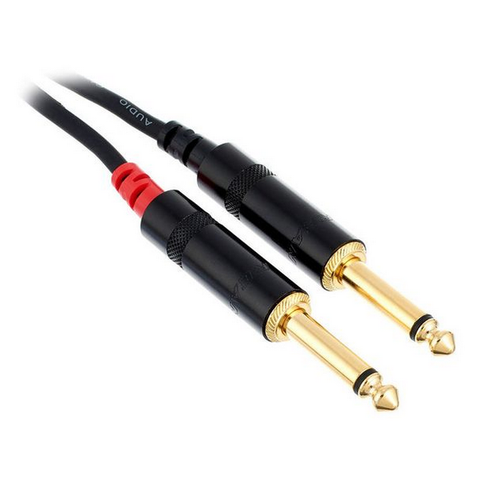 Kabel przewód audio sygnałowy Jack 6,3 mm 1,5 m pozłacany Cordial CFU PP na Arena.pl