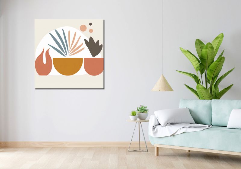 Obraz 90x90cm Paleta Roślinna zdjęcie 2