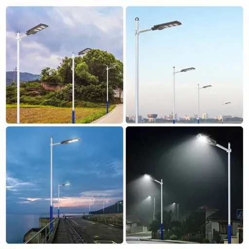LAMPA Latarnia LED ULICZNA 100W IP65 6000K solarna zdjęcie 8