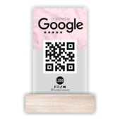 STATUETKA TABLICZKA Stojak kod QR do opinii na Google Z NADRUKIEM UV