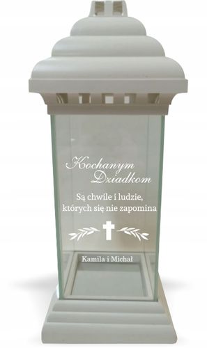 ZNICZ LAMPION z dedykacją GRAWEREM dla Dziadka na Arena.pl