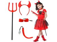 Strój diabła diabełka zestaw rogi widły przebranie