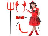 Strój diabła diabełka zestaw rogi widły przebranie